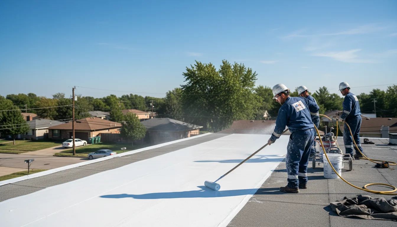 Commercial roof coating in Parker, PA near me